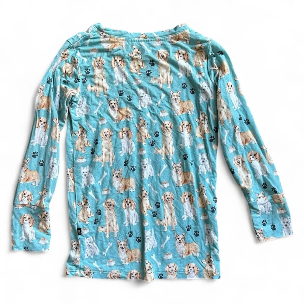 Lev Baby Bamboo Pajama Set Blue Dog Print Size 3T Soft Sleepwear Loungewear